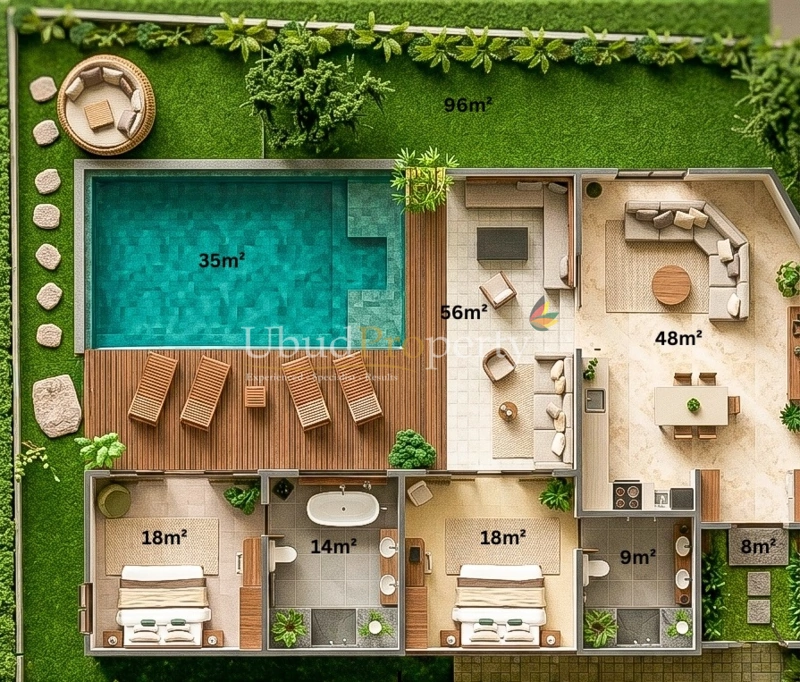 Ubud Property Villa For Sale in Ubud Bali